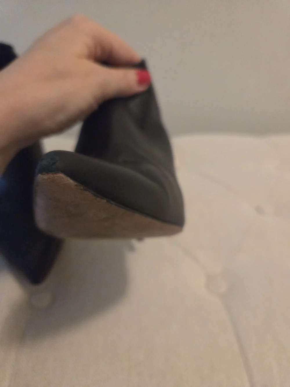 Women's Black Pointed Leather Ankle Booties with Stiletto Heel Made In ITALY.